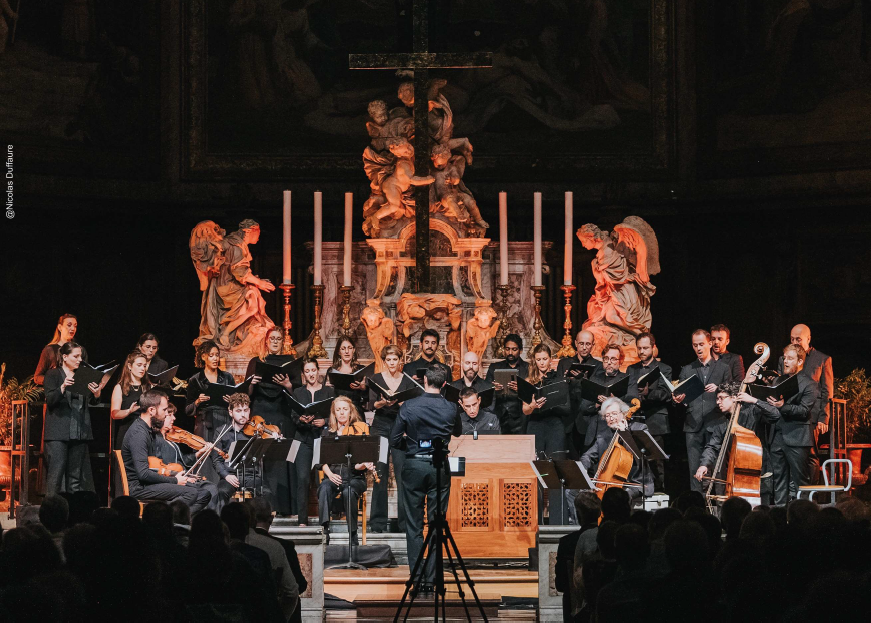 Ensemble vocal Cathedra / Jean-Baptiste Dupont, orgue / Alexis Duffaure, direction (crédits Nicolas Duffaure)